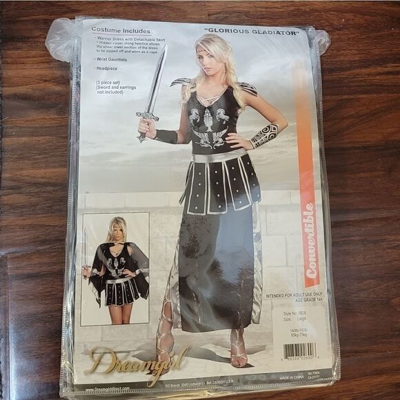 NIB SEXY Glorious Gladiator Costume- M,L - Picture 5 of 9